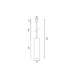 UNITY Focus zwis 1F    TR025-1-GU10-B Maytoni